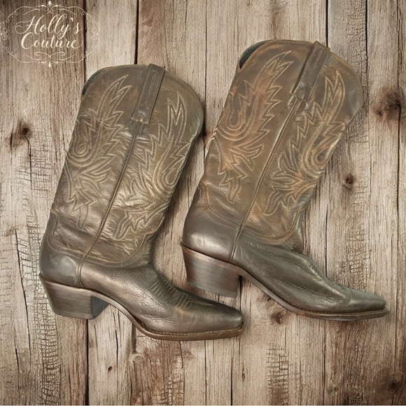 Charlie 1 Horse Artisan Handcrafted Leather Cowgirl Boots Women's size  7.5B - Picture 1 of 11